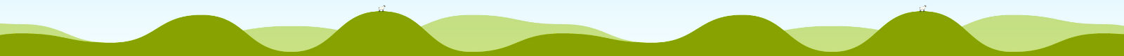 banner with rolling hills